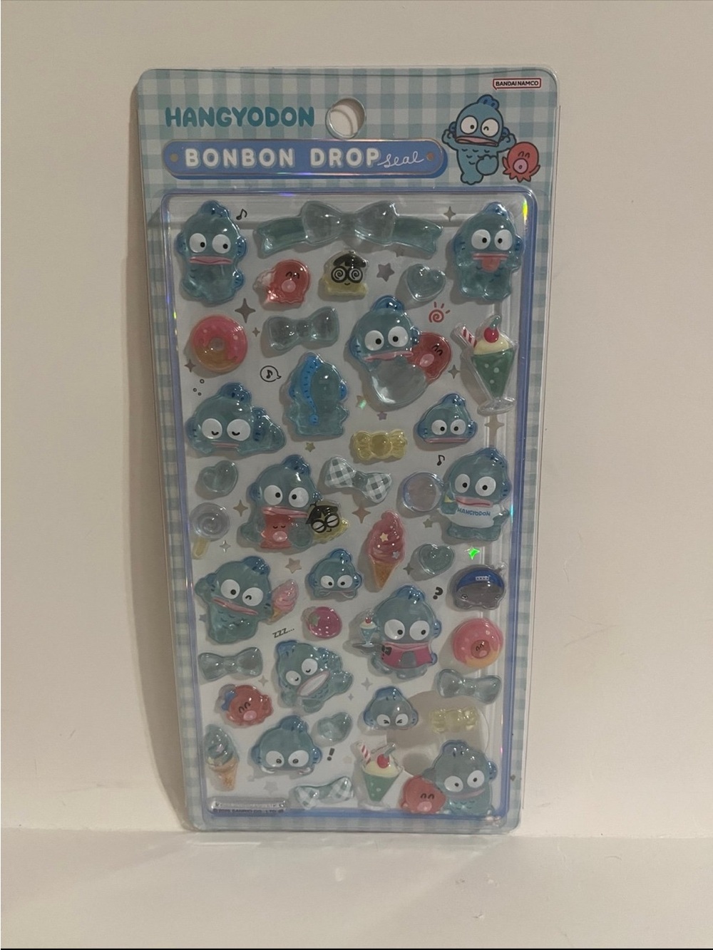Sanrio Characters Bonbon Drop Hangyodon Bubble Sticker Sheet